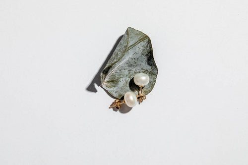 Aretes perlas clÌÁsicas oro Aurana JoyerÌ_a