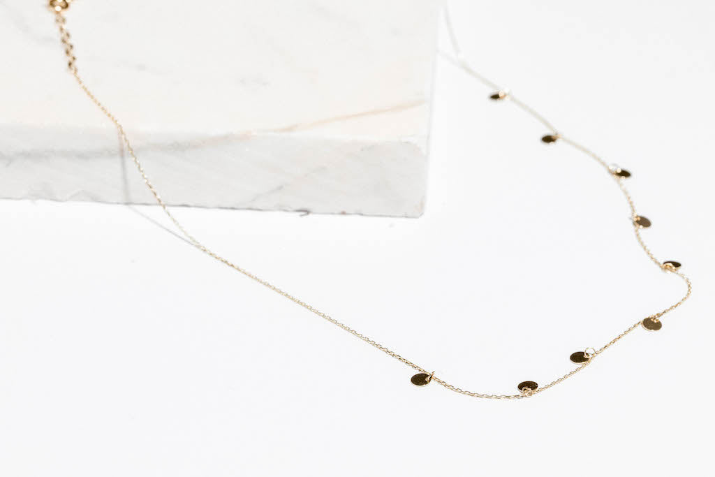 Collar de cÌ_rculos oro Aurana Joyeria