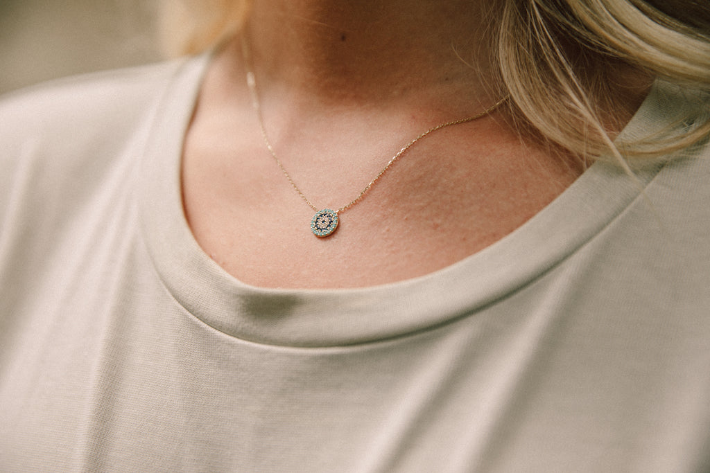 Collar ojo de oro Aurana JoyerÌ_a M̩xico
